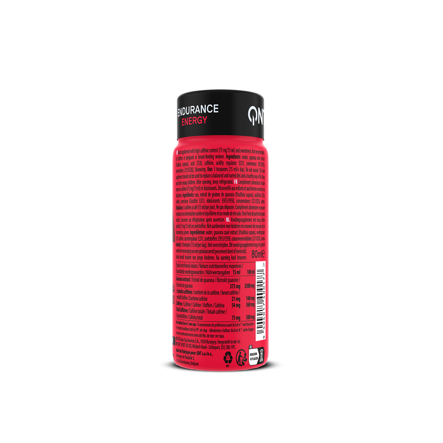 Guarana Kick 2000 mg Bitter Coffee | 12 x 80 ml