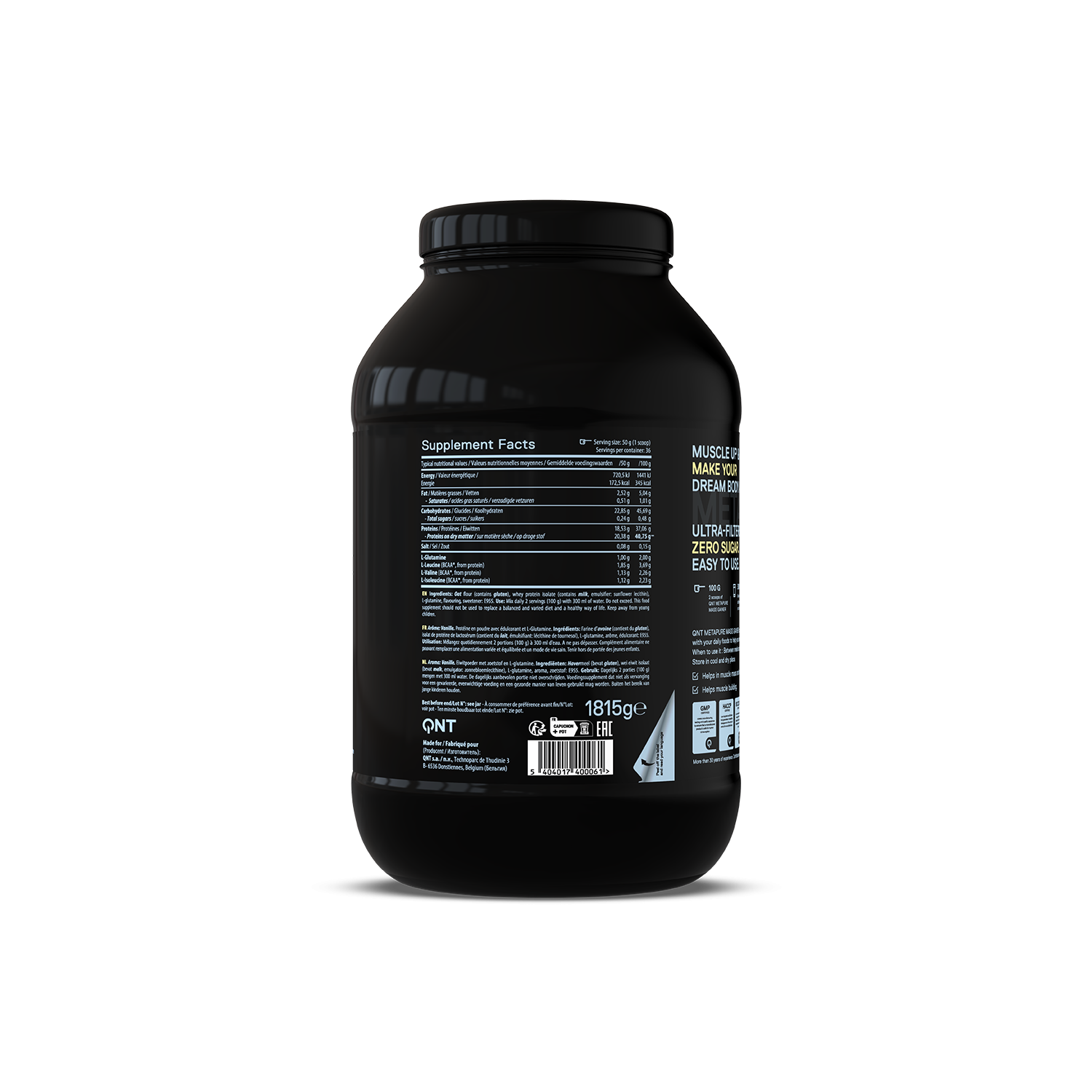 Metapure Mass Whey Protein Isolate Gainer | 1815 g