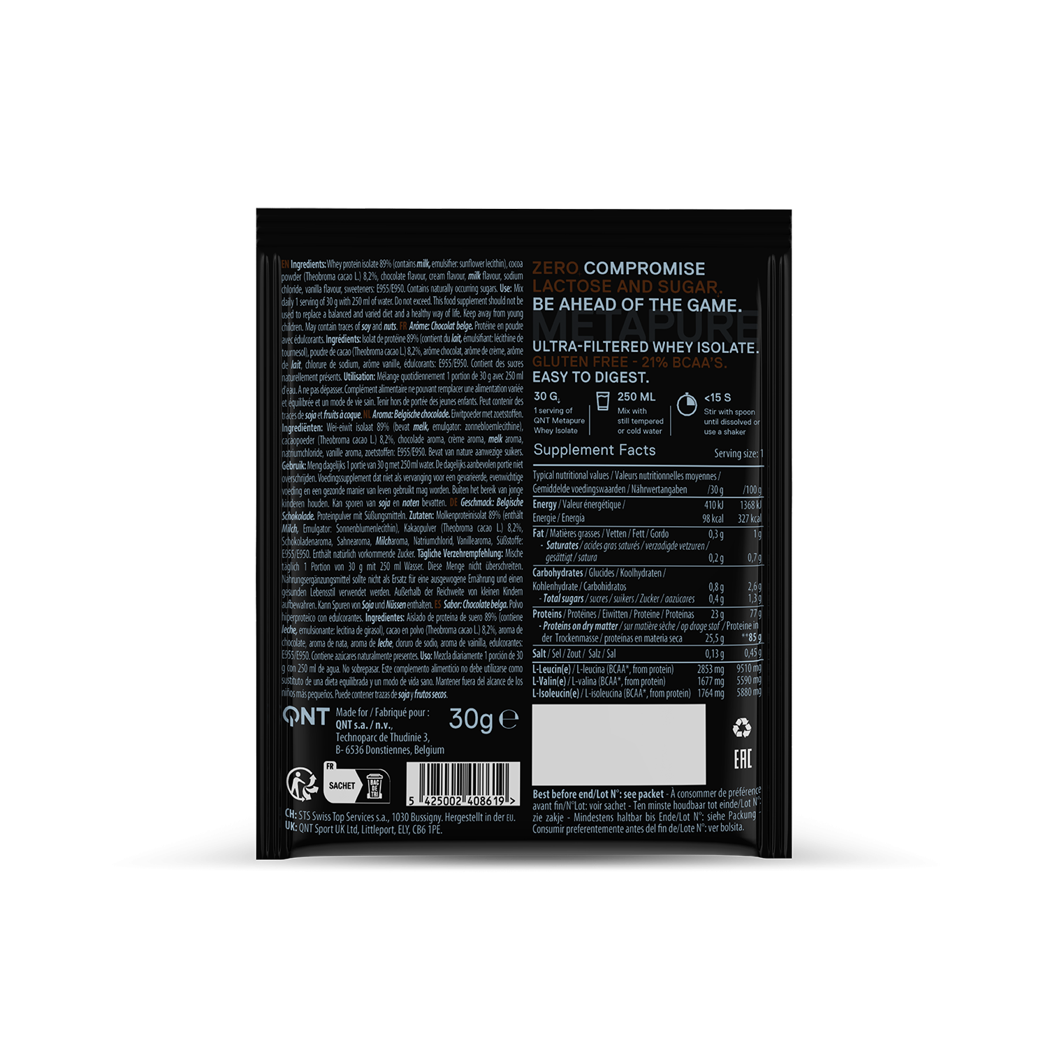 Metapure Whey Protein Isolate | 30 g